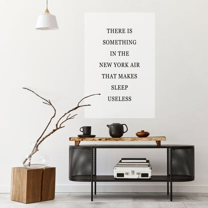 NEW YORK NIGHTS UNREST Poster verticale staccabile e attaccabile