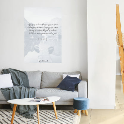 SCELTE IN RIFLESSIONE Poster verticale staccabile e attaccabile