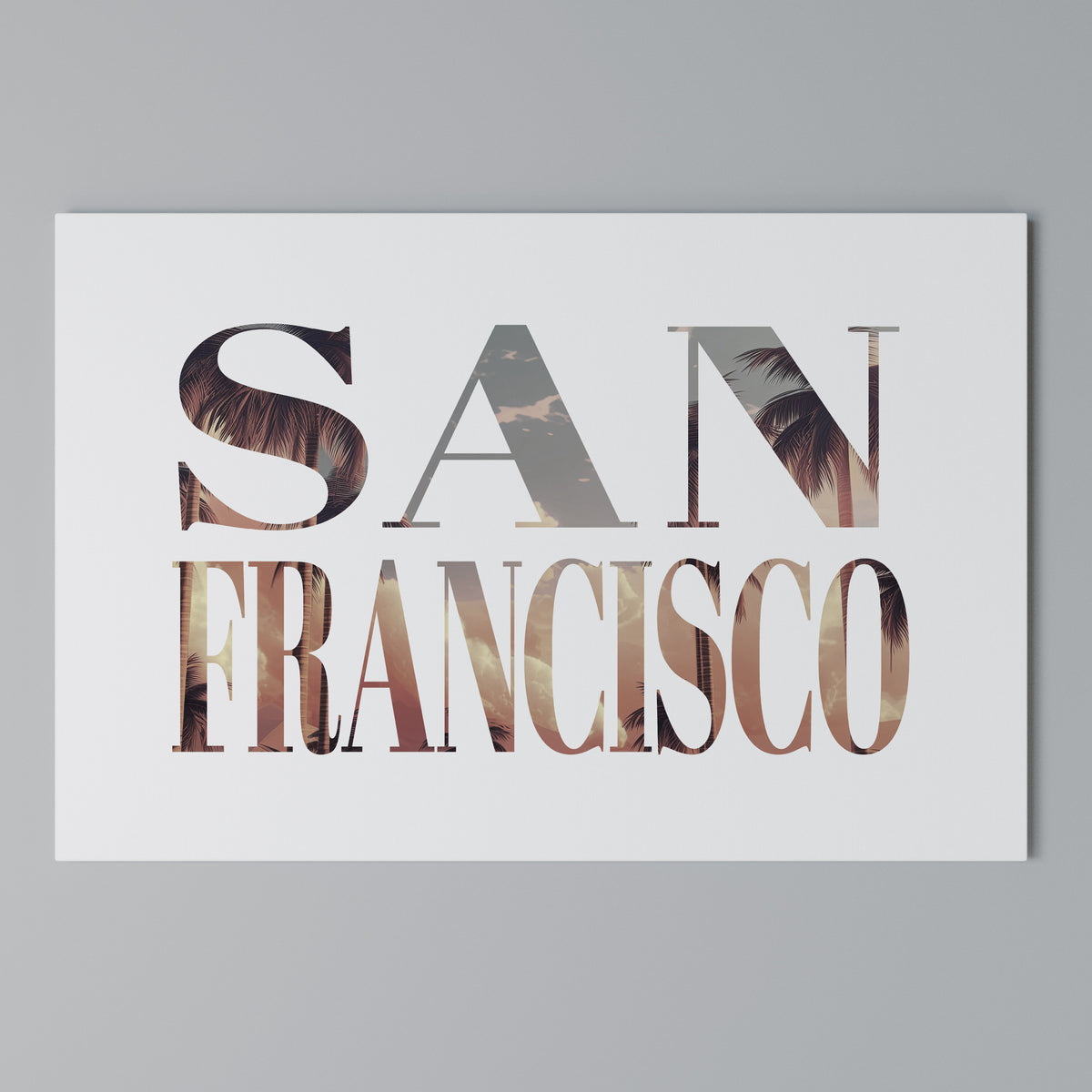 SAN FRANCISCO Stampa su tela orizzontale