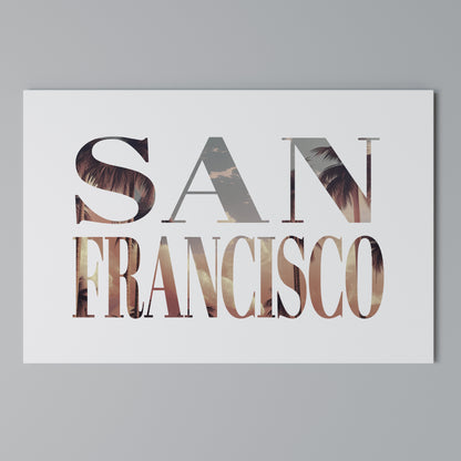 SAN FRANCISCO Stampa su tela orizzontale