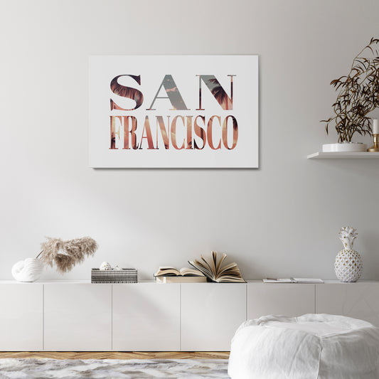 SAN FRANCISCO Stampa su tela orizzontale