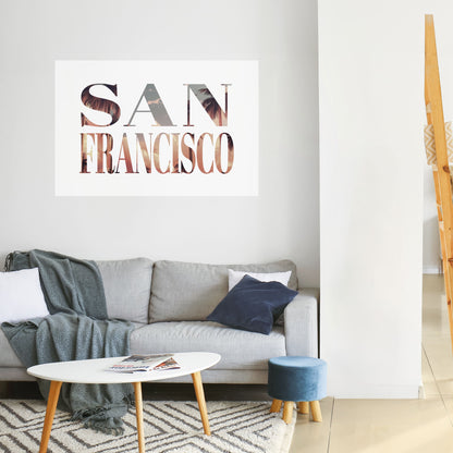 Poster orizzontale da staccare e attaccare di SAN FRANCISCO