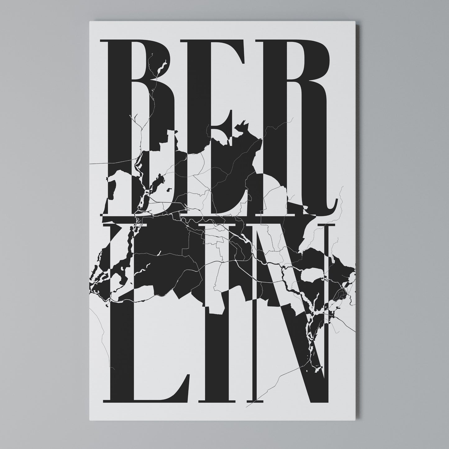 BOLD HORIZONS OF BERLIN Stampa su Tela Verticale