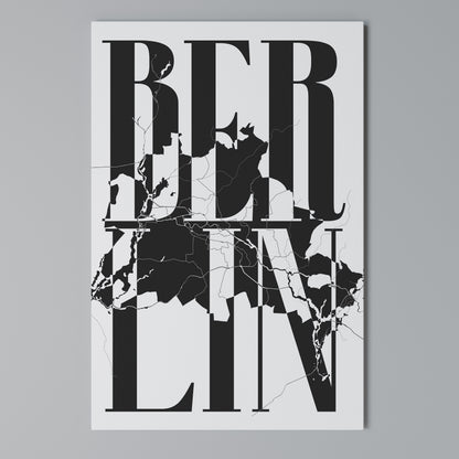 BOLD HORIZONS OF BERLIN Stampa su Tela Verticale