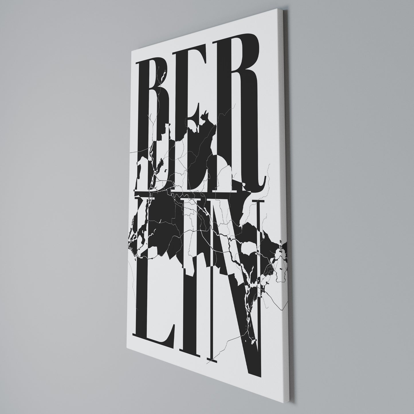 BOLD HORIZONS OF BERLIN Stampa su Tela Verticale