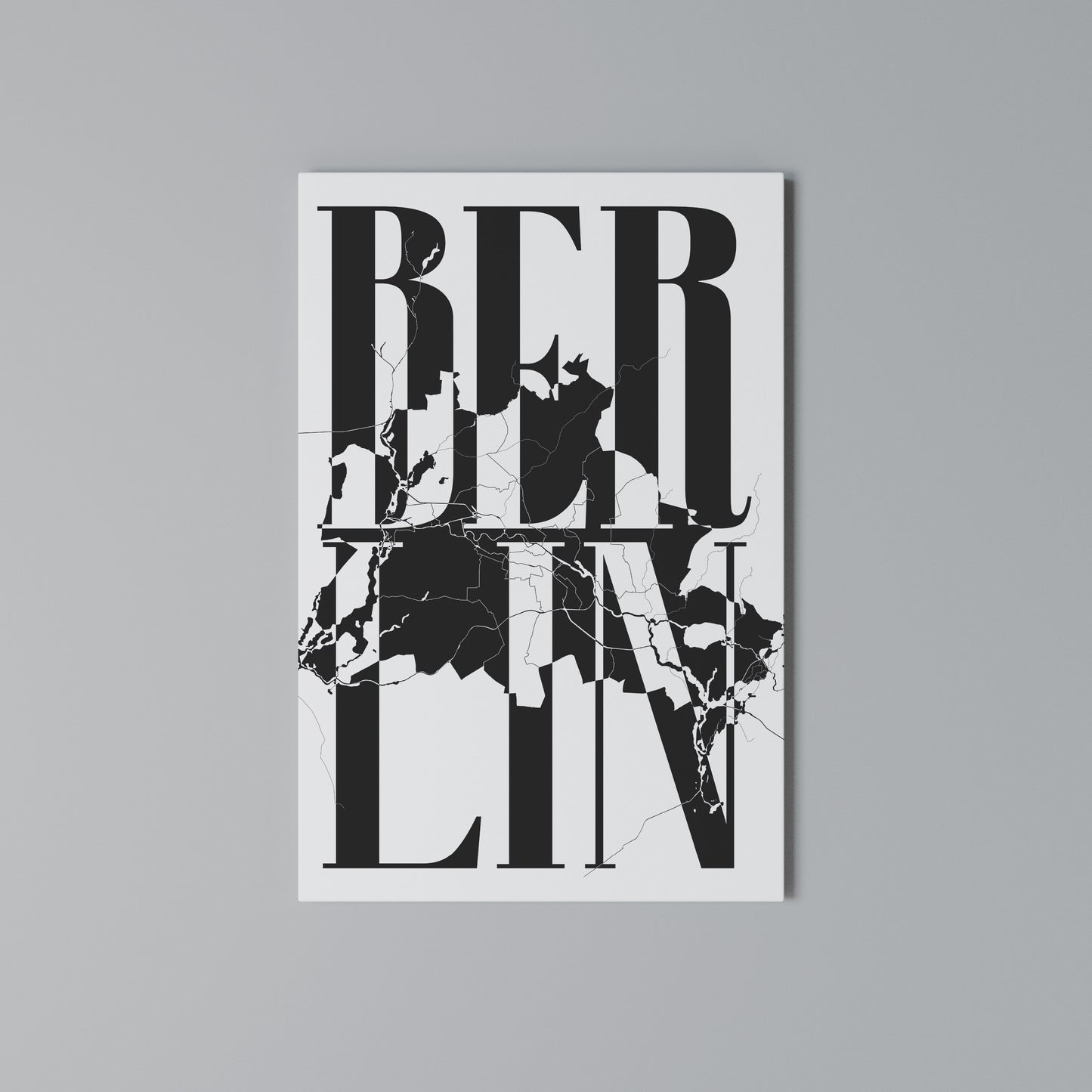 BOLD HORIZONS OF BERLIN Stampa su Tela Verticale