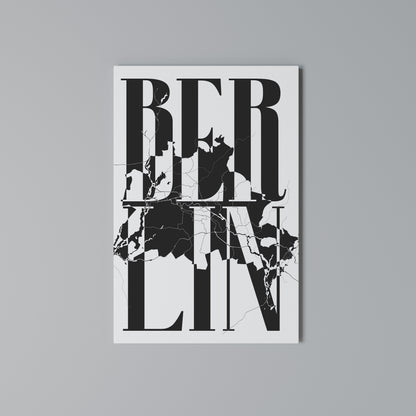 BOLD HORIZONS OF BERLIN Stampa su Tela Verticale