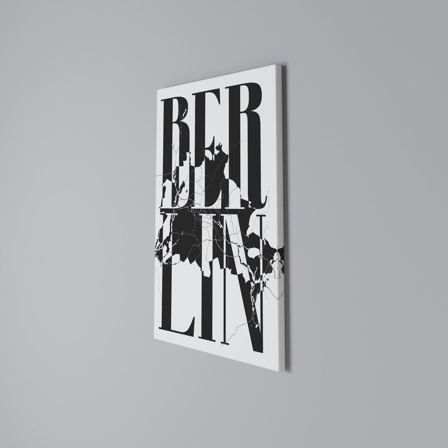 BOLD HORIZONS OF BERLIN Stampa su Tela Verticale