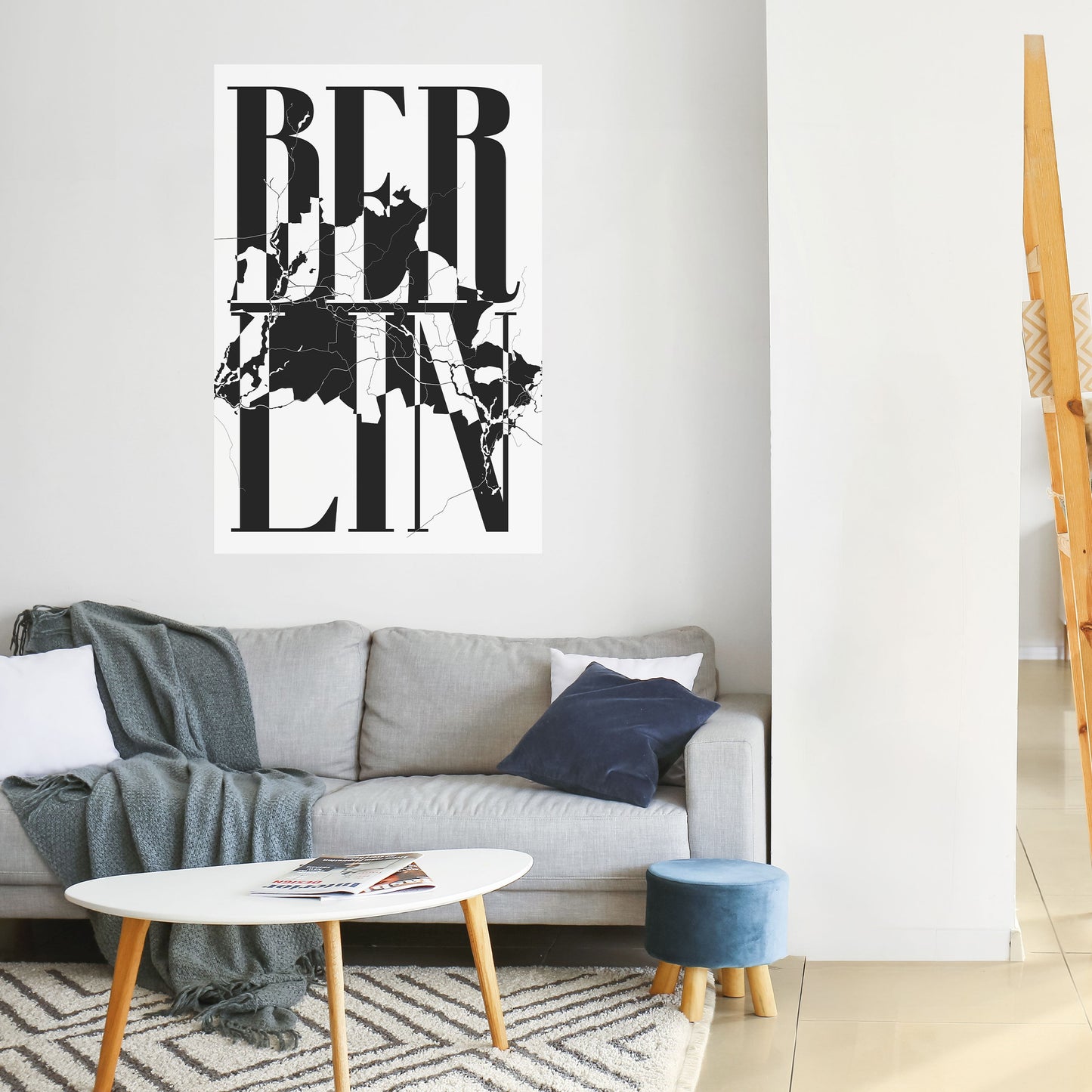 Poster verticale staccabile e attaccabile BOLD HORIZONS OF BERLINO