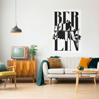 Poster verticale staccabile e attaccabile BOLD HORIZONS OF BERLINO