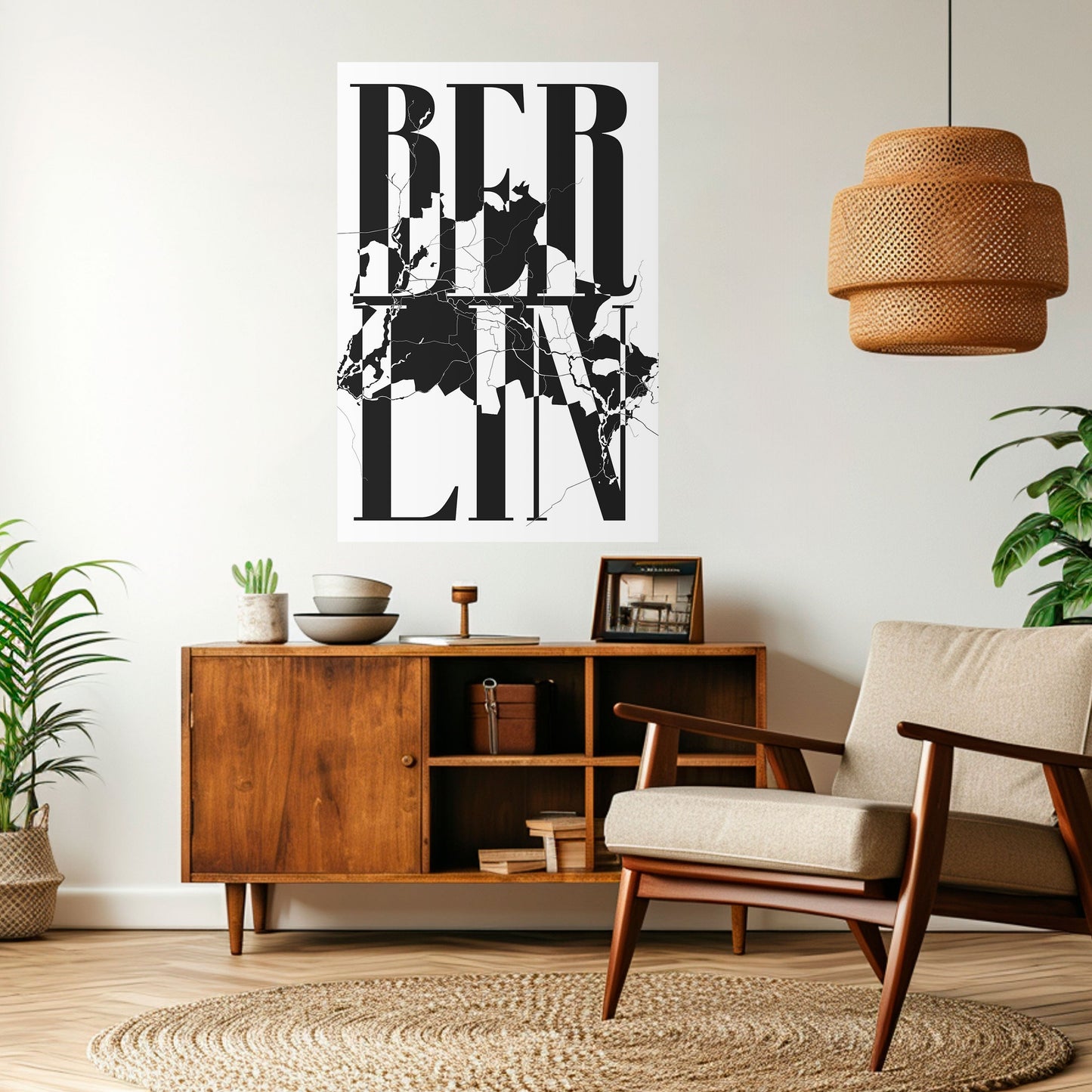 Poster verticale staccabile e attaccabile BOLD HORIZONS OF BERLINO