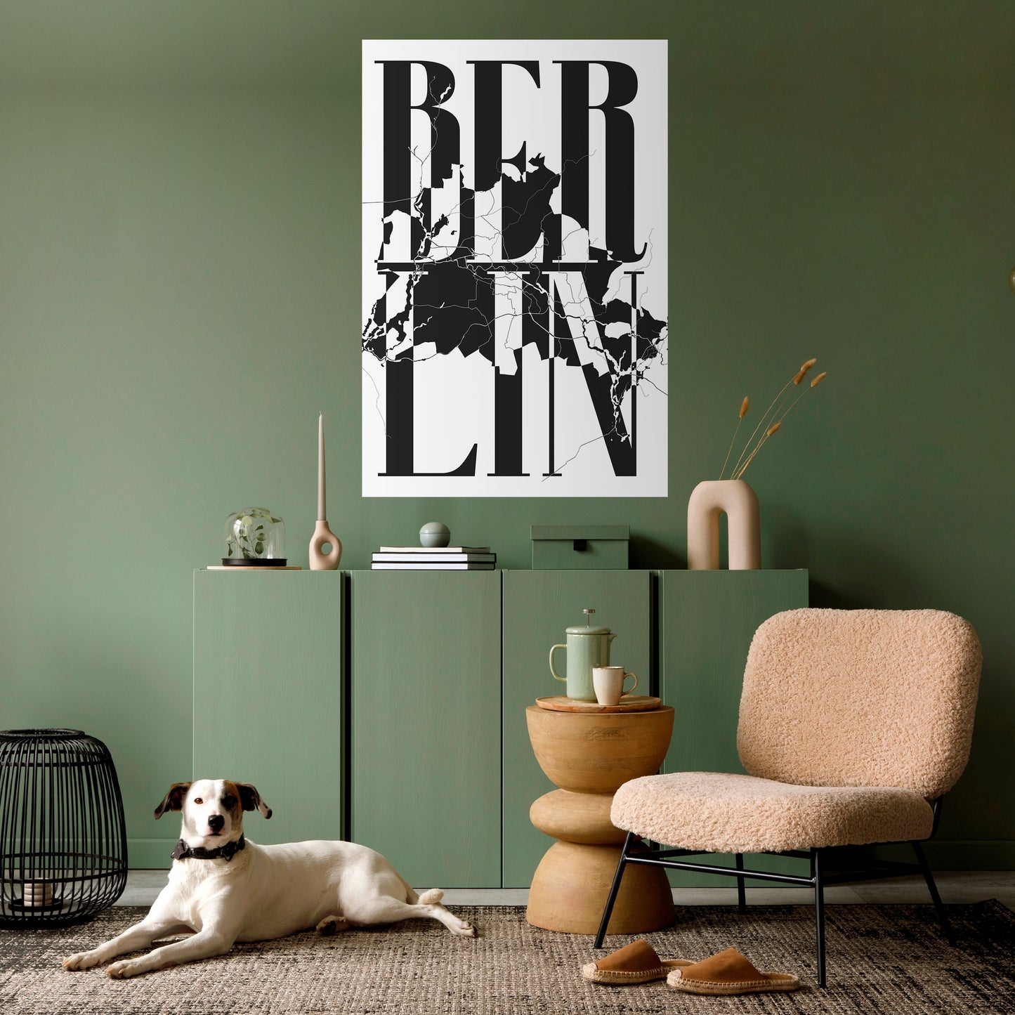 Poster verticale staccabile e attaccabile BOLD HORIZONS OF BERLINO