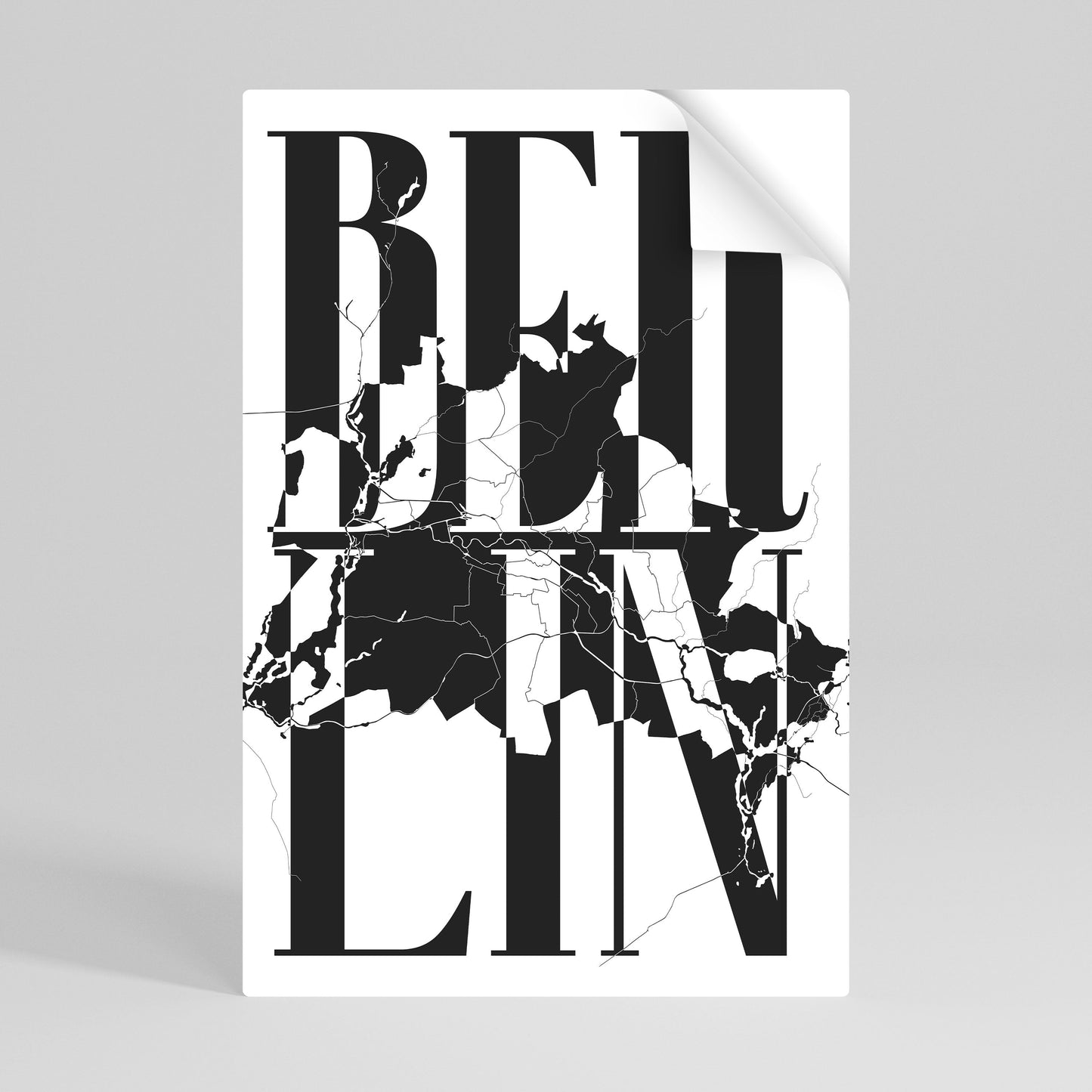 Poster verticale staccabile e attaccabile BOLD HORIZONS OF BERLINO