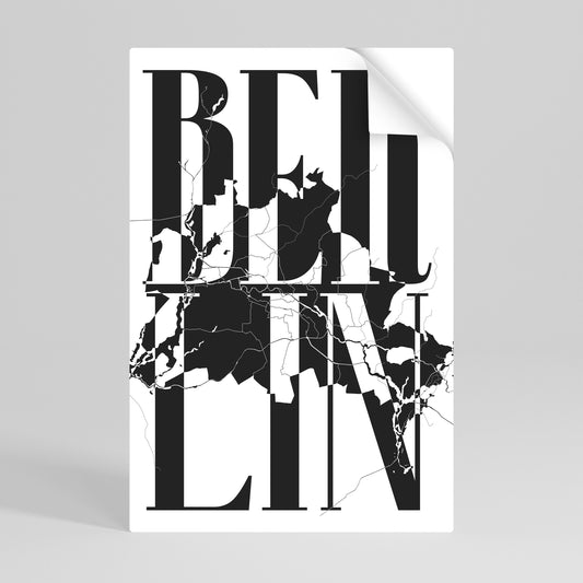 Poster verticale staccabile e attaccabile BOLD HORIZONS OF BERLINO