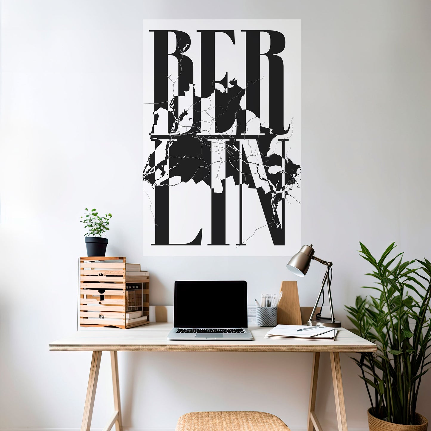 Poster verticale staccabile e attaccabile BOLD HORIZONS OF BERLINO