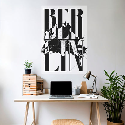 Poster verticale staccabile e attaccabile BOLD HORIZONS OF BERLINO