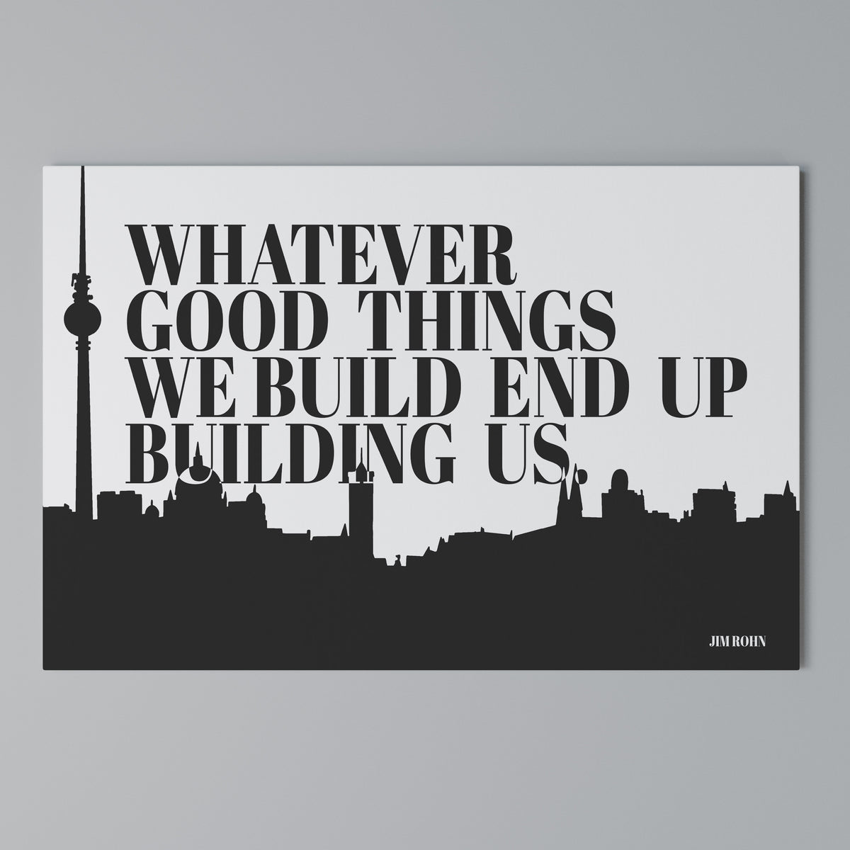 BUILDING OUR LEGACY Stampa su tela orizzontale