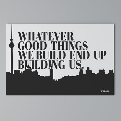 BUILDING OUR LEGACY Stampa su tela orizzontale