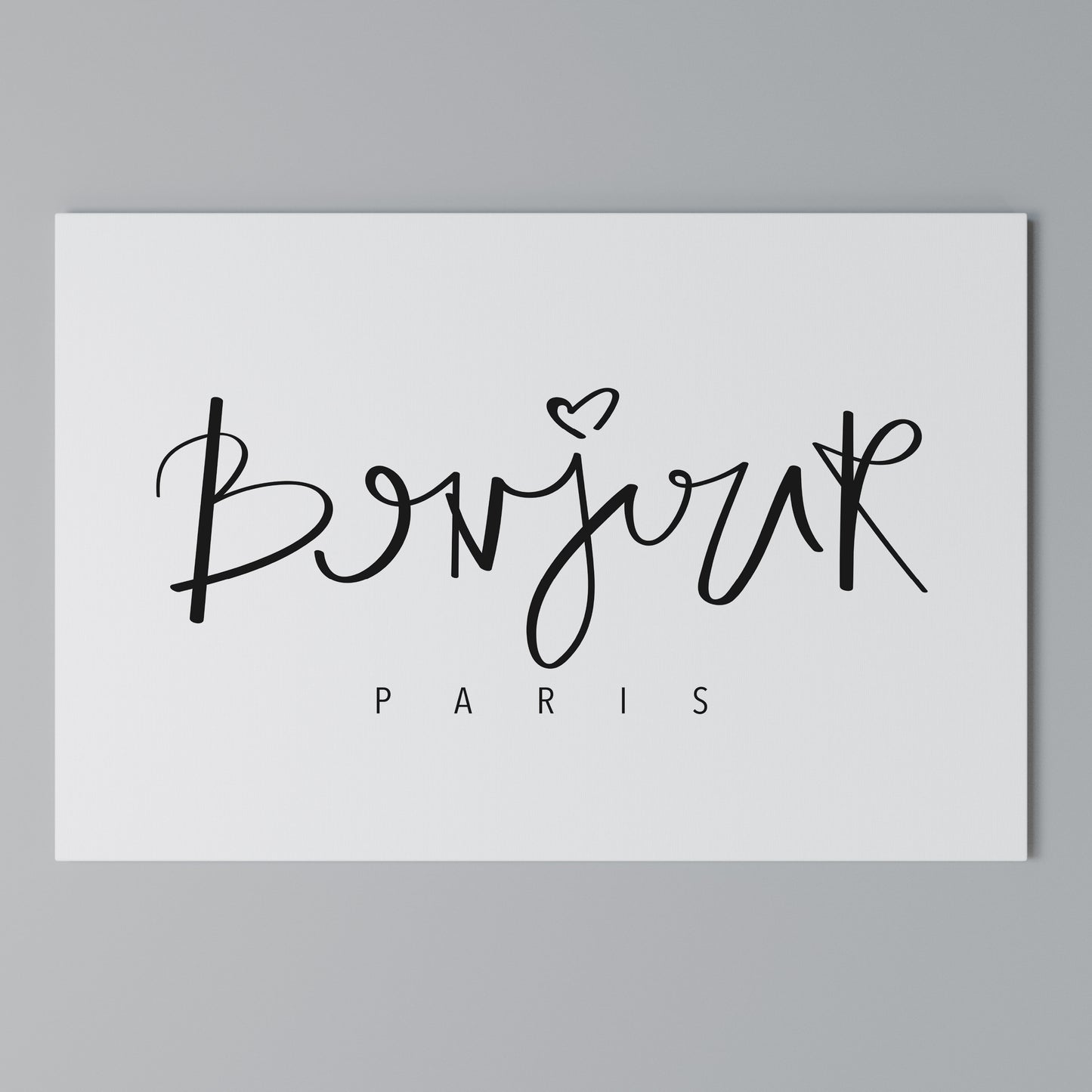 BONJOUR LOVE Stampa su tela orizzontale