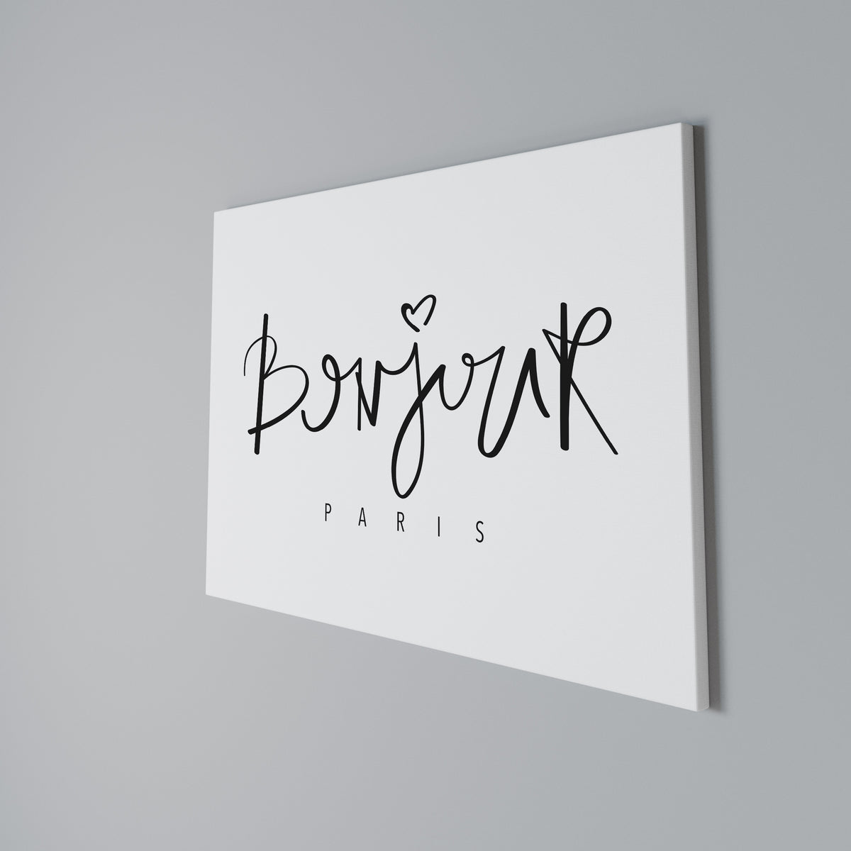 BONJOUR LOVE Stampa su tela orizzontale