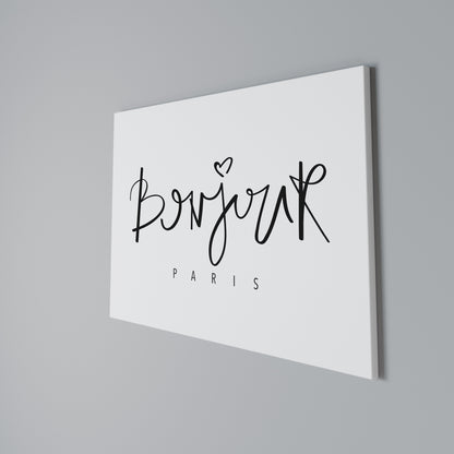 BONJOUR LOVE Stampa su tela orizzontale