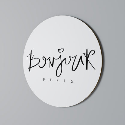 BONJOUR LOVE - Decorazione murale rotonda