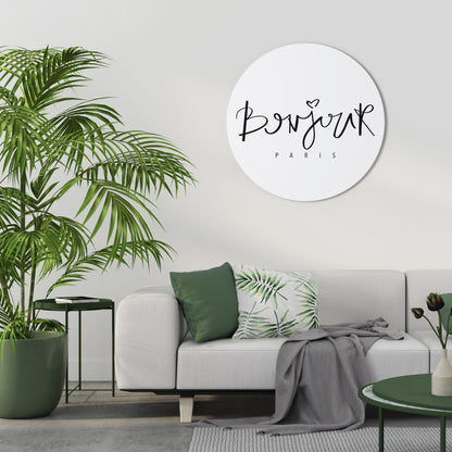 BONJOUR LOVE - Decorazione murale rotonda