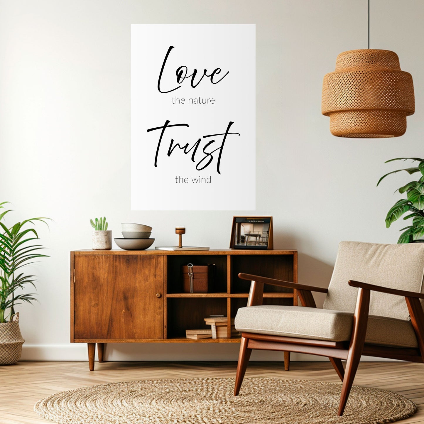 BREEZY BELIEFS Poster verticale staccabile e attaccabile