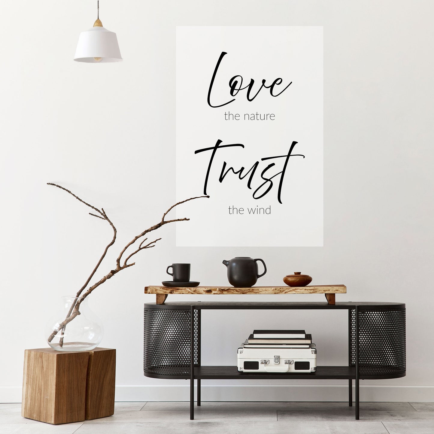 BREEZY BELIEFS Poster verticale staccabile e attaccabile