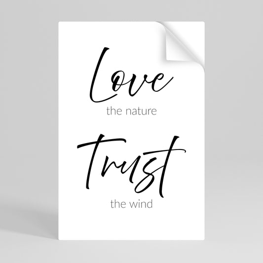 BREEZY BELIEFS Poster verticale staccabile e attaccabile