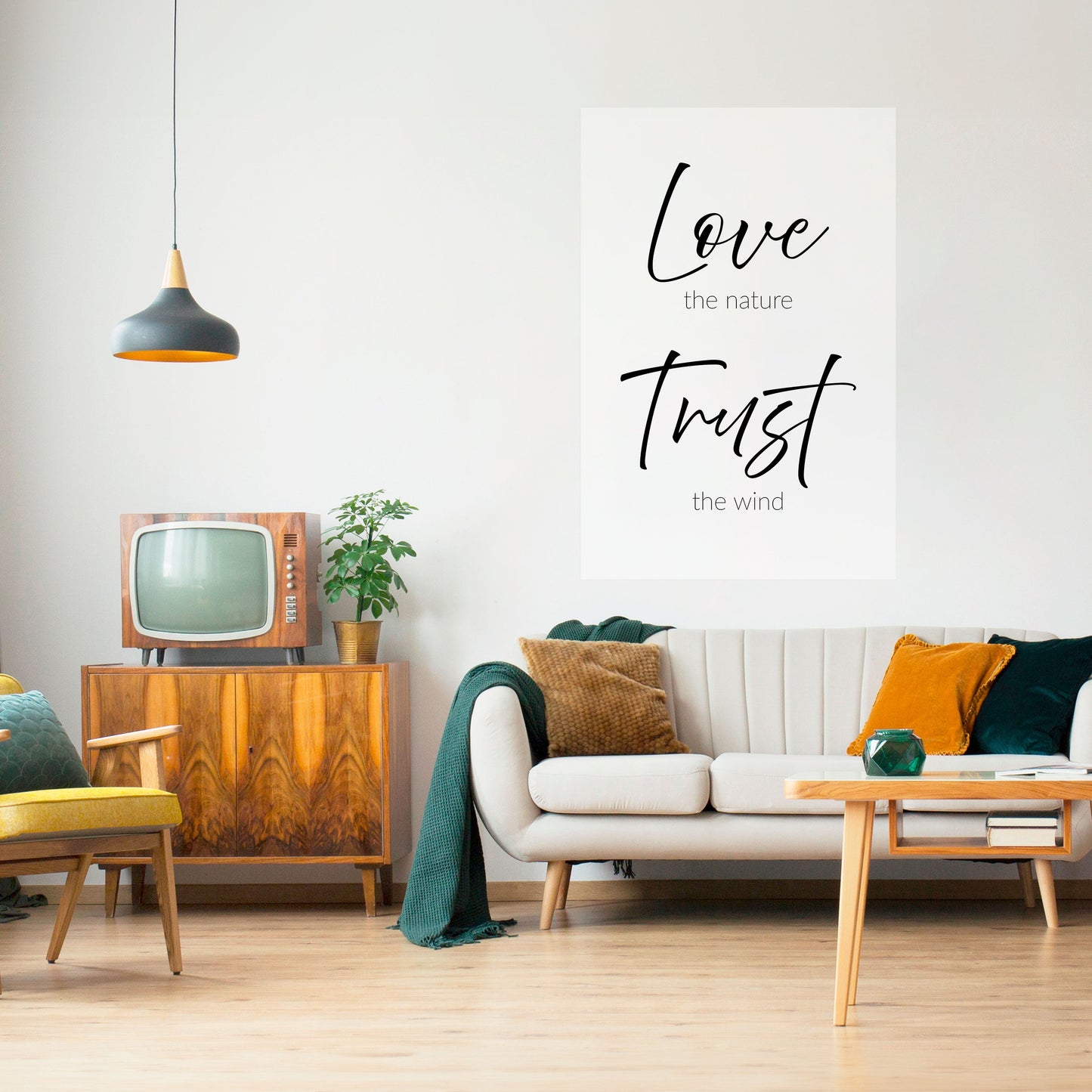 BREEZY BELIEFS Poster verticale staccabile e attaccabile