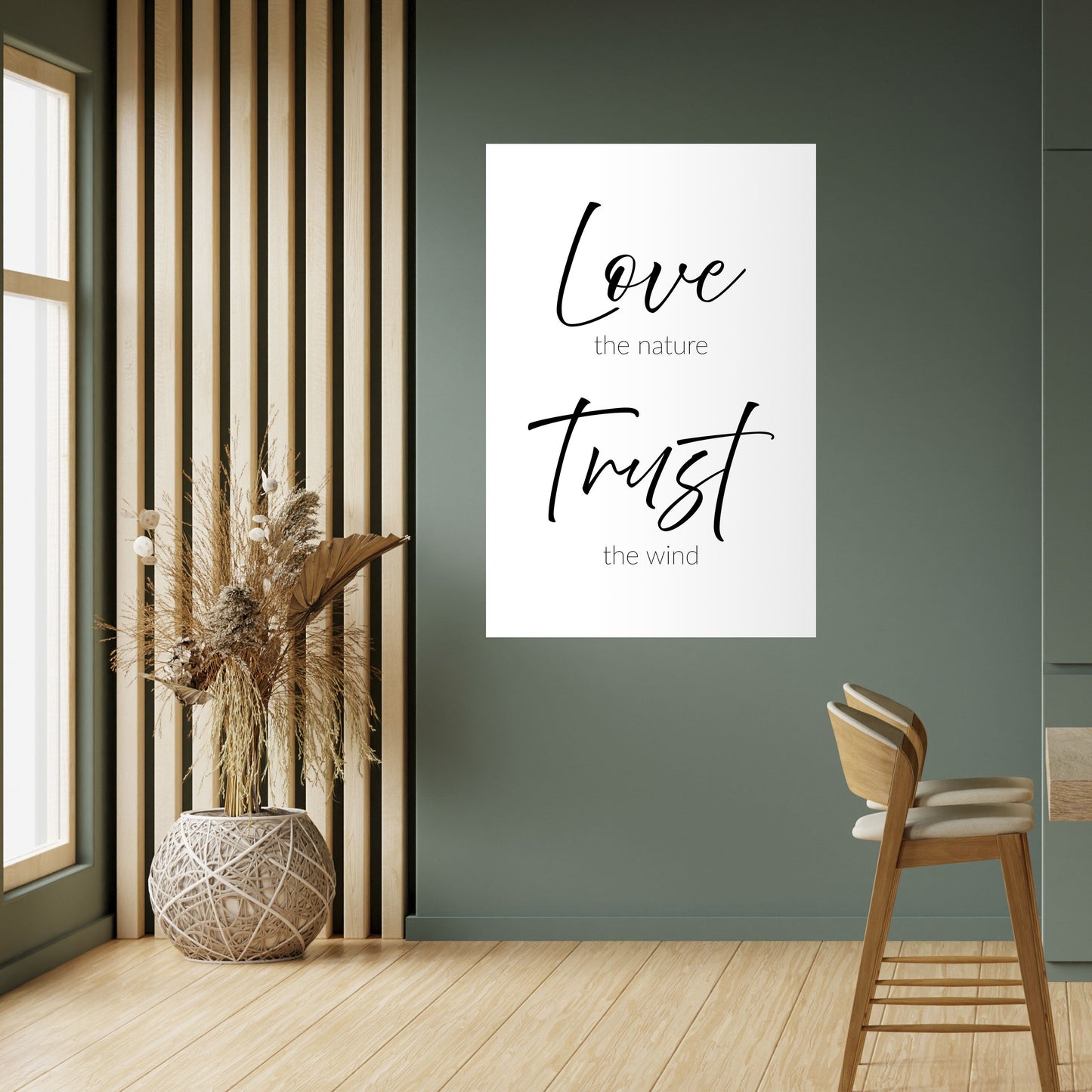 BREEZY BELIEFS Poster verticale staccabile e attaccabile