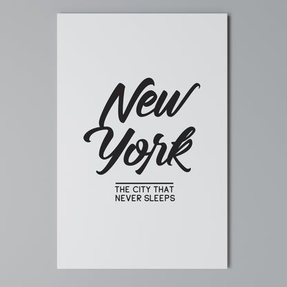 AWAKE IN NYC Stampa su Tela Verticale