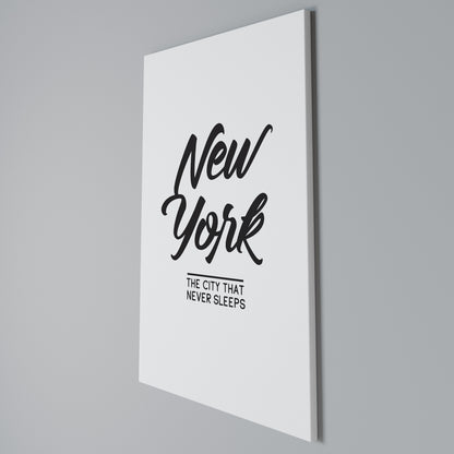 AWAKE IN NYC Stampa su Tela Verticale