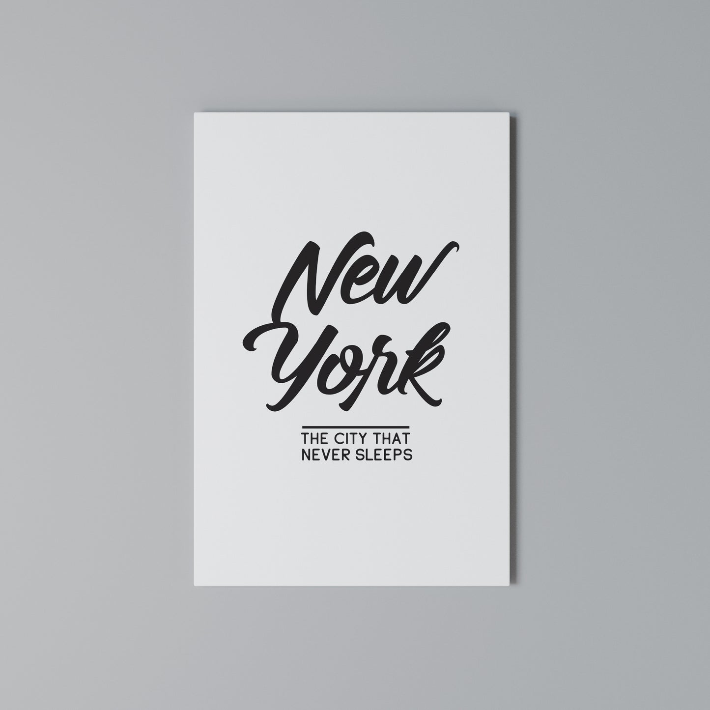 AWAKE IN NYC Stampa su Tela Verticale