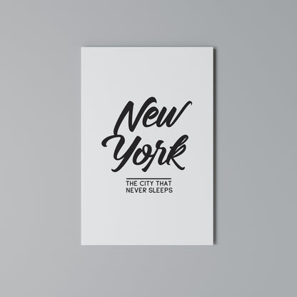 AWAKE IN NYC Stampa su Tela Verticale