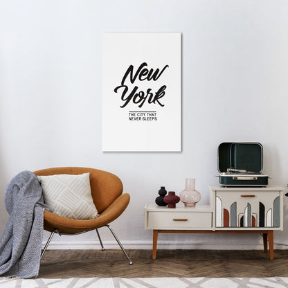 AWAKE IN NYC Stampa su tela verticale