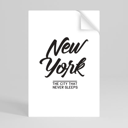Poster verticale staccabile e attaccabile AWAKE IN NYC