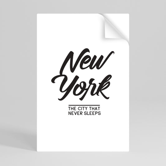 Poster verticale staccabile e attaccabile AWAKE IN NYC