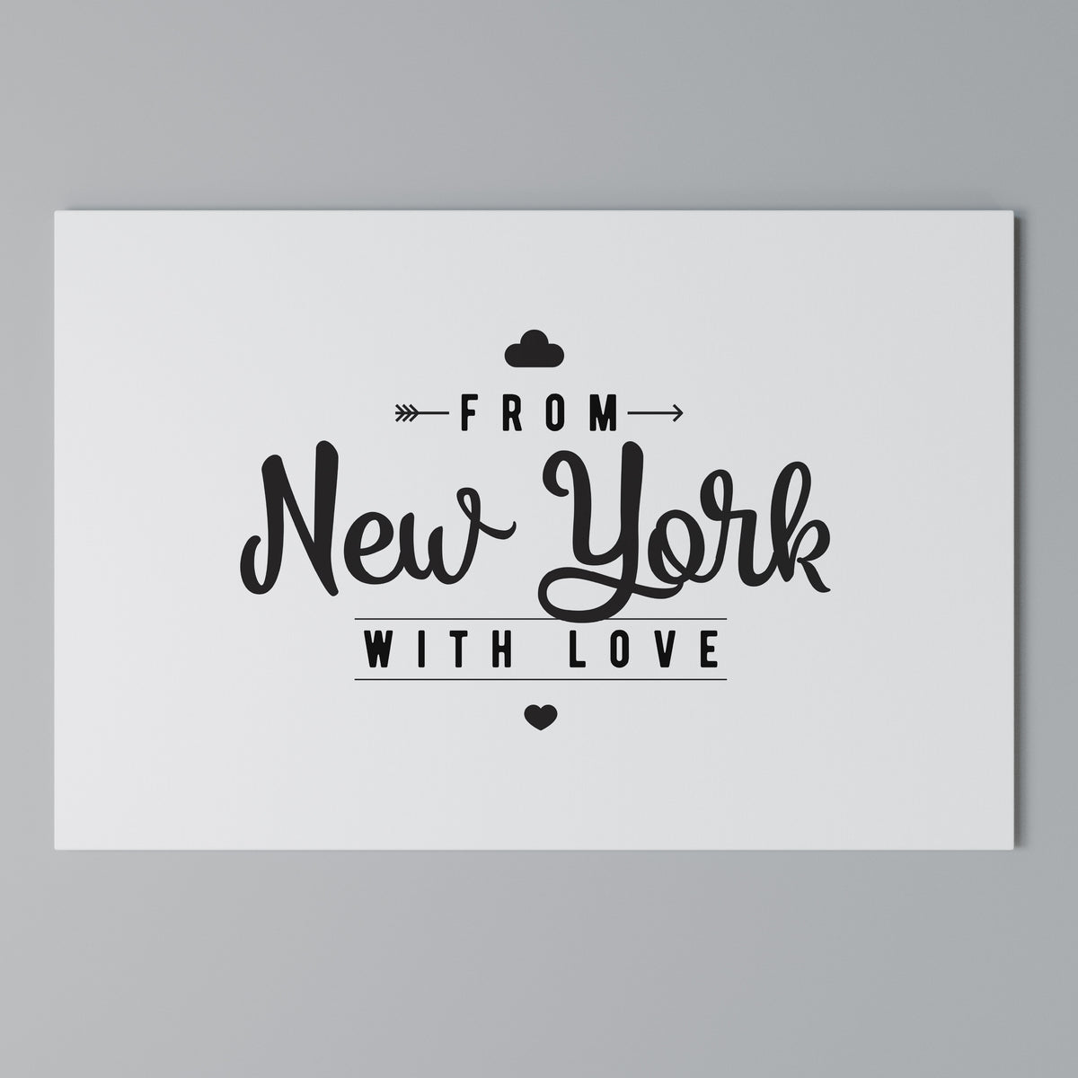 NEW YORK HEARTBEAT Stampa su tela orizzontale