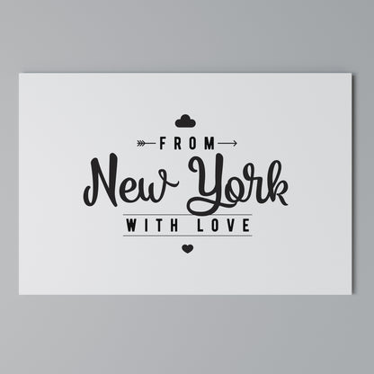 NEW YORK HEARTBEAT Stampa su tela orizzontale