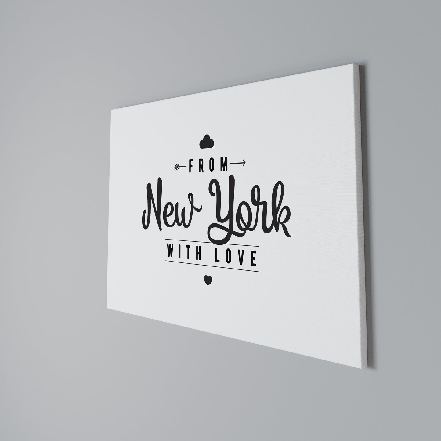 NEW YORK HEARTBEAT Stampa su tela orizzontale