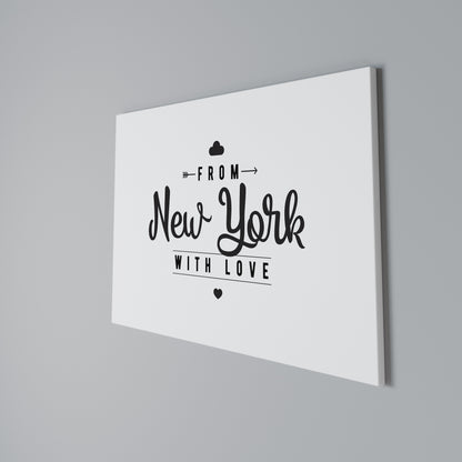 NEW YORK HEARTBEAT Stampa su tela orizzontale