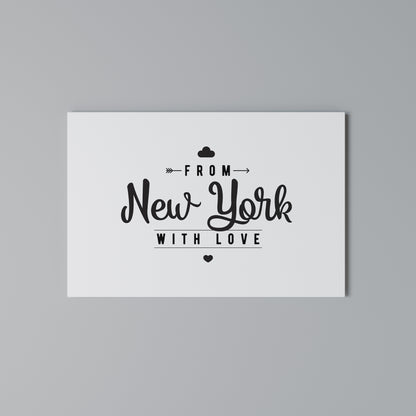 NEW YORK HEARTBEAT Stampa su tela orizzontale