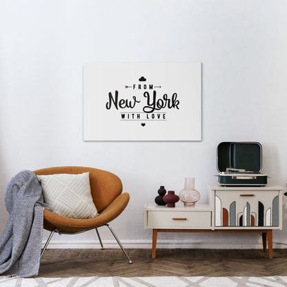 NEW YORK HEARTBEAT Stampa su tela orizzontale