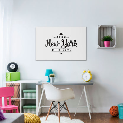 NEW YORK HEARTBEAT Stampa su tela orizzontale