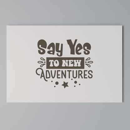 ADVENTURE AWAITS YOU Stampa su tela orizzontale