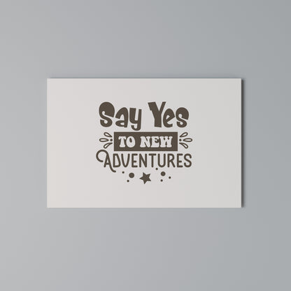 ADVENTURE AWAITS YOU Stampa su tela orizzontale