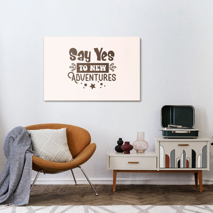 ADVENTURE AWAITS YOU Stampa su tela orizzontale