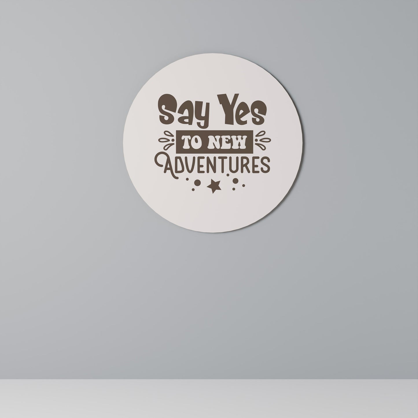 ADVENTURE AWAITS YOU Round Wall Art